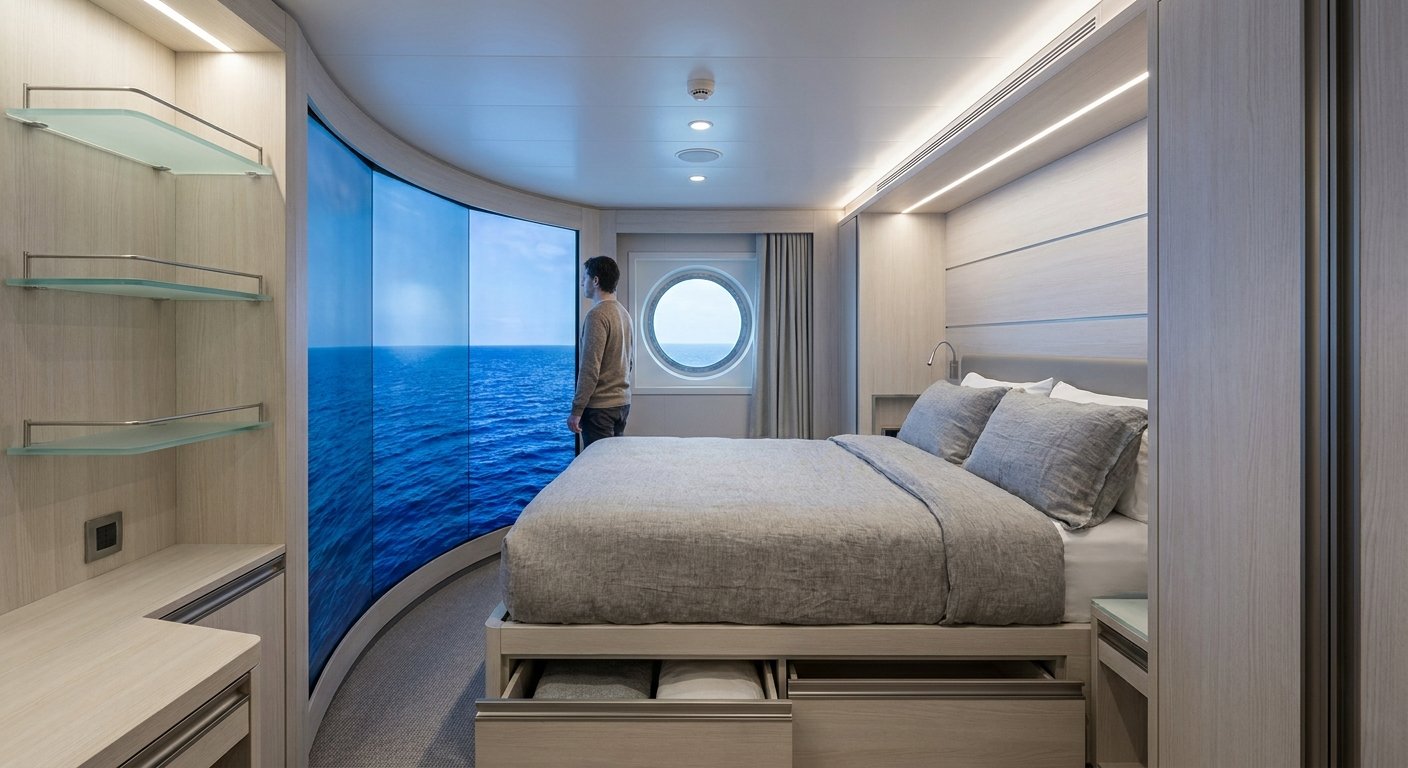 Camarotes individuales de diseño moderno para cruceros singles